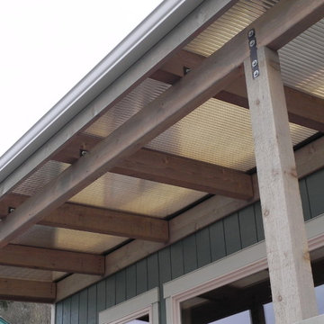Beachfront Patio Cover Over Cedar Wood Frame