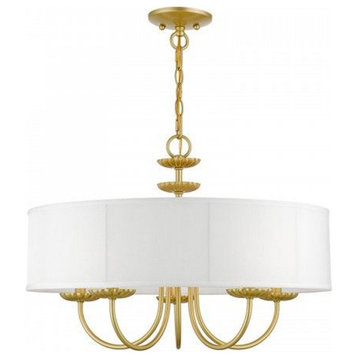 5 Light Pendant In Transitional Style-16.5 Inches Tall and 23 Inches Wide-Soft