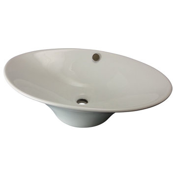 Bathroom Vessel Sink White Porcelain Capello |
