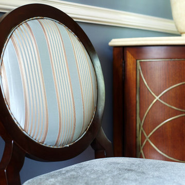 Oval Back Upholstered Chairs