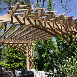 Contemporary Cantilevered Pergola - Pergolas
