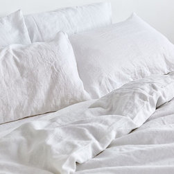 White Linen Duvet Set | In Bed - Duvet Covers & Duvet Sets