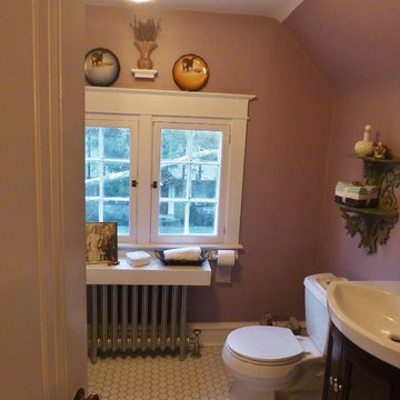 Guest Bathroom with Vintage Flair