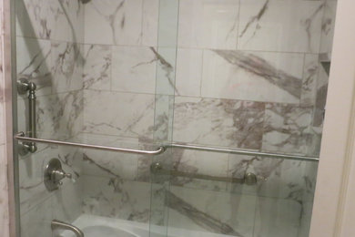 Inspiration for a transitional bathroom remodel in Other