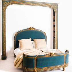 Wallrocks French Bedrooms - French Parcel Gilt Queen Bed - Beds
