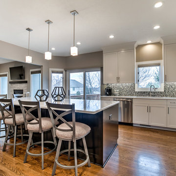 Open Concept Kitchen/ Living Room/ Dining Room in West Omaha