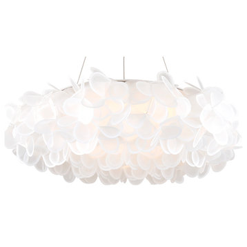 Fluffy LED Pendant in Brushed Nickel