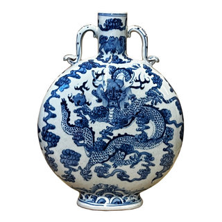 Chinese Blue White Porcelain Gourd Shape Flower Graphic Vase ws186S Chinese Blue White Porcelain Gourd Shape Flower Graphic Vase ws186S