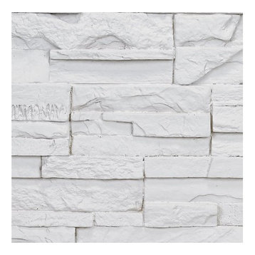 Faux Stone Wall Panel SAMPLE - Veneer Stacked Stone Wall Siding - DURANGO