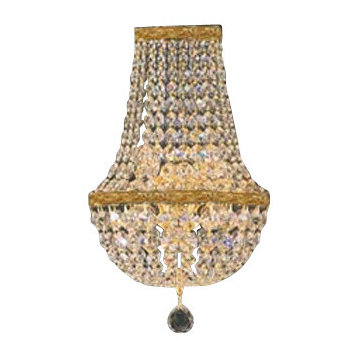 Empire Crystal Gold Wall Sconce