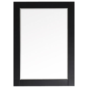 Florence Rectangular Bathroom/Vanity Framed Wall Mirror, Espresso, 30"