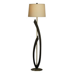 Bass Clef Floor Lamp in Chestnut - Floor Lamps