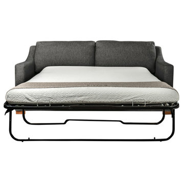 Ashley Sleeper Sofa 80", Charcoal, Premium Gel Infused Foam Mattress
