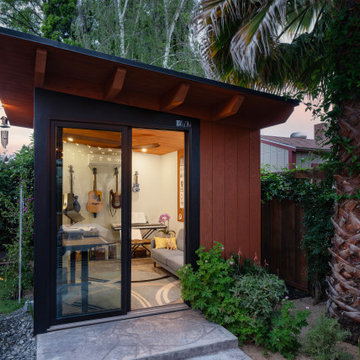San Jose Detached Office and Pergola + Xeriscaping