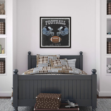 "Football Poster" Framed Painting Print