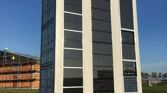 FassadenTeststand für Fotovoltaik