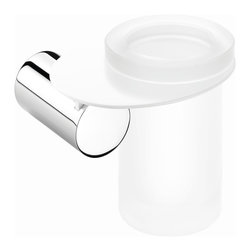 Secret Bath. Wall toothbrush holder. Chrome-White. Giselle collection - Toothbrush Holders