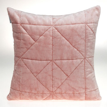 Parkland Collection Zoe Transitional Pink Throw Pillow PILL21393P