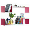 Puppy Love S-Shaped Leather Wall Shelf / Bookshelf / Floating Shelf (Set of 2)