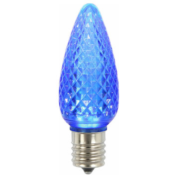 Vickerman C9 Faceted LED Blue Twinkle Bulb 25/Box