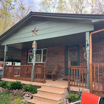 Screened Porch Addition with Cedar Accents and Gable Detail