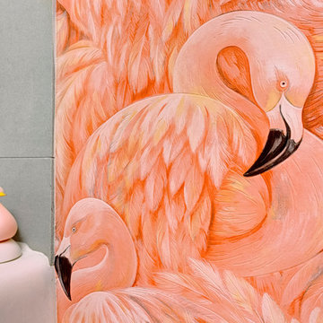FiDi Flamingo Powder Room Project