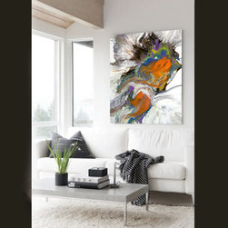 Intergalactic Sky - Mixed Media Art