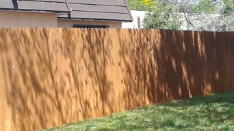 Stained fence After Pic
