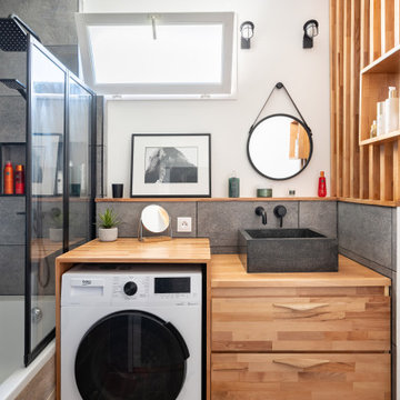 rénovation et aménagement d'un appartement au style bohème chic