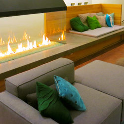 Infinity 4 Sided Fireplace Series - Indoor Fireplaces