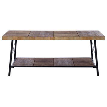 Large Wood Coffee Tables for Living Room, Grey