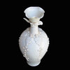 Unique Chinese Antique White Bird Carving Clay Vase