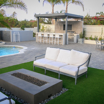 Santaluz  - Posh Salt and Peppered Patio with Pool