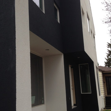 white- (3' setback) black- (another 3' setback) white