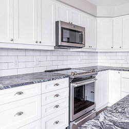 Profile I | Matte White Cabinet Doors - Kitchen Cabinetry