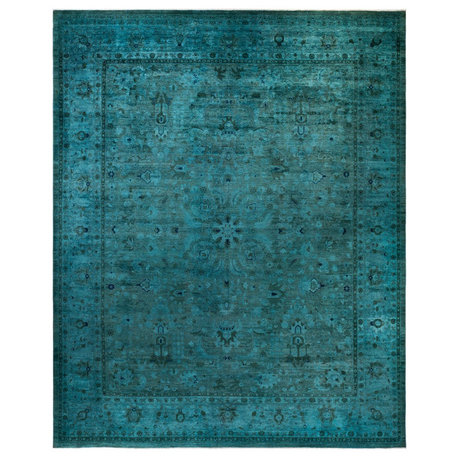 Vibrance, One-of-a-Kind Hand-Knotted Area Rug Gray, 12'2"x14'10"