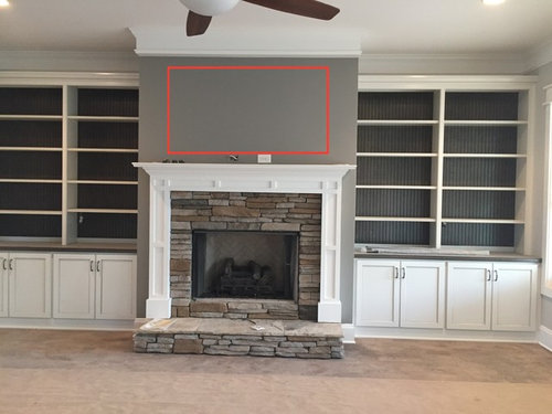 Size Of Tv To Mount Over Fireplace, Height To Mount Tv Above Fireplace