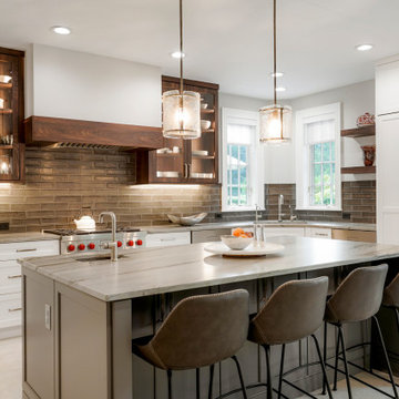 Foxtail Circle - Trio of Colors Transitional Kitchen