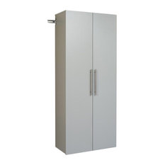 50 Most Por Garage Storage Cabinets For 2018 Houzz Prepac Furniture Hangups 30 Large Storage Cabinet In Light Grey Laminate Garage
