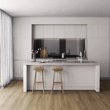 Minimalistic and Stylish Kitchen 3D Design.