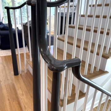 Project #142 | Transitional Staircase with Over-the-Post Balustrade