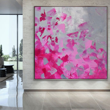 "Celebration" 48x48 inches Large Modern Painting MADE TO ORDER