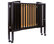 Dream On Me, Folding Full Size Crib, Black