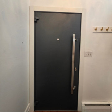 Deux 0729 Grey - Modern steel exterior door