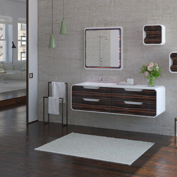 Contemporary bathroom. Pure solid. New Collection