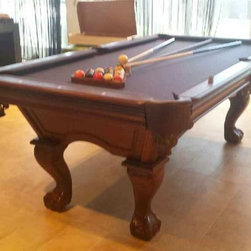 Upscale Brunswick Pool Table Install - Game Tables