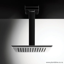 Eleganza Ceiling Mount Rainhead 243mm Arm - Bathroom Taps and Shower Heads