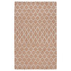 Sonora Indoor Outdoor Accent Rug by Kosas Home, Terracotta, Ivory, 5x8