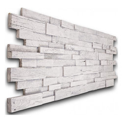 191-WOODEN HIGH-LOW WALL STACKED PANEL - Wall Panels