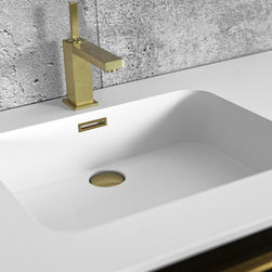 Deco Collection - Countertop Satin Brass finish - Bathroom Sinks
